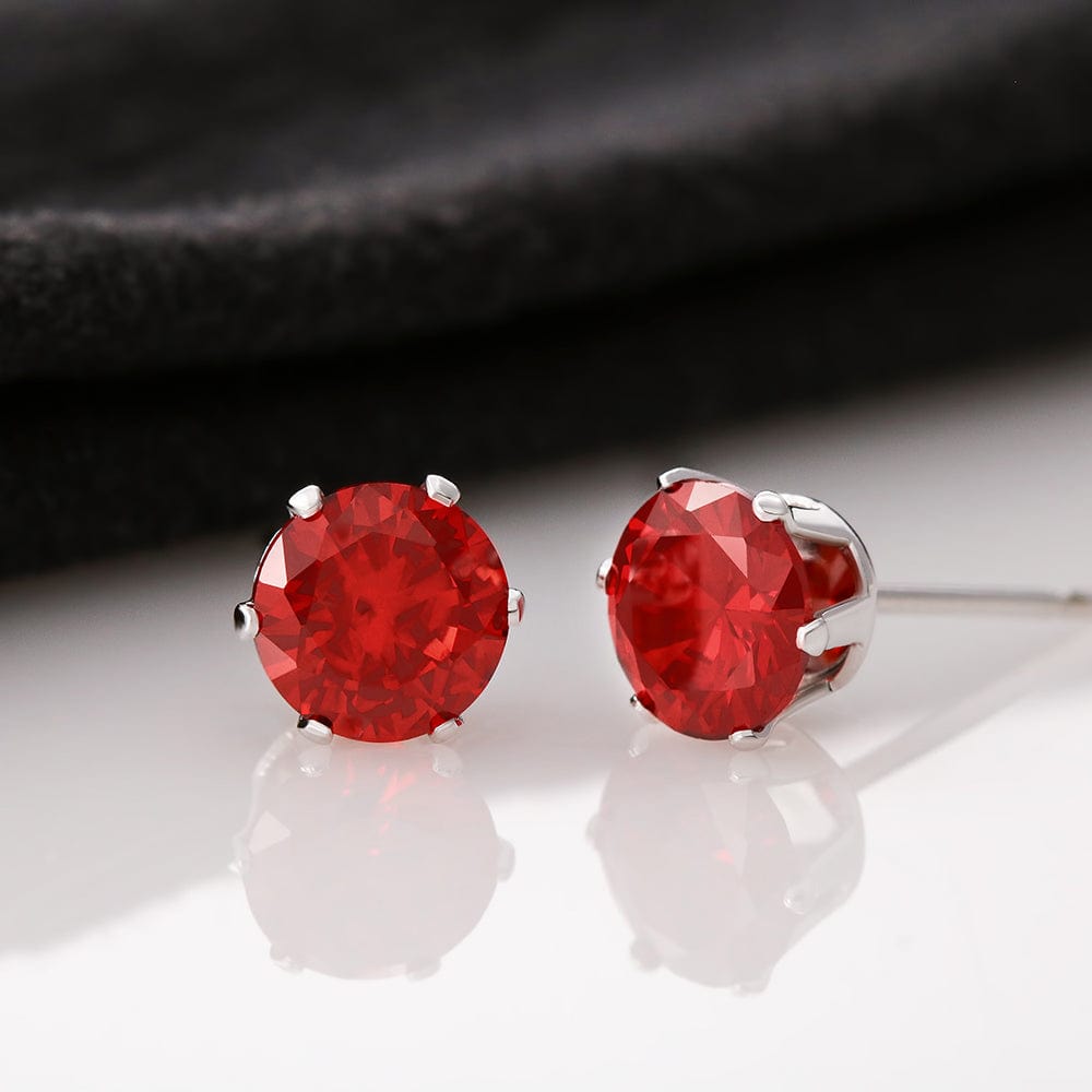 Red Cubic Zirconia Earrings – Annj&Oliv