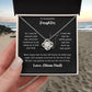'"Love within your reach" Love Knot necklace Gift for Daughter