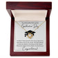 "So Proud Of You" Love Knot Necklace Graduation Gift for Daughter