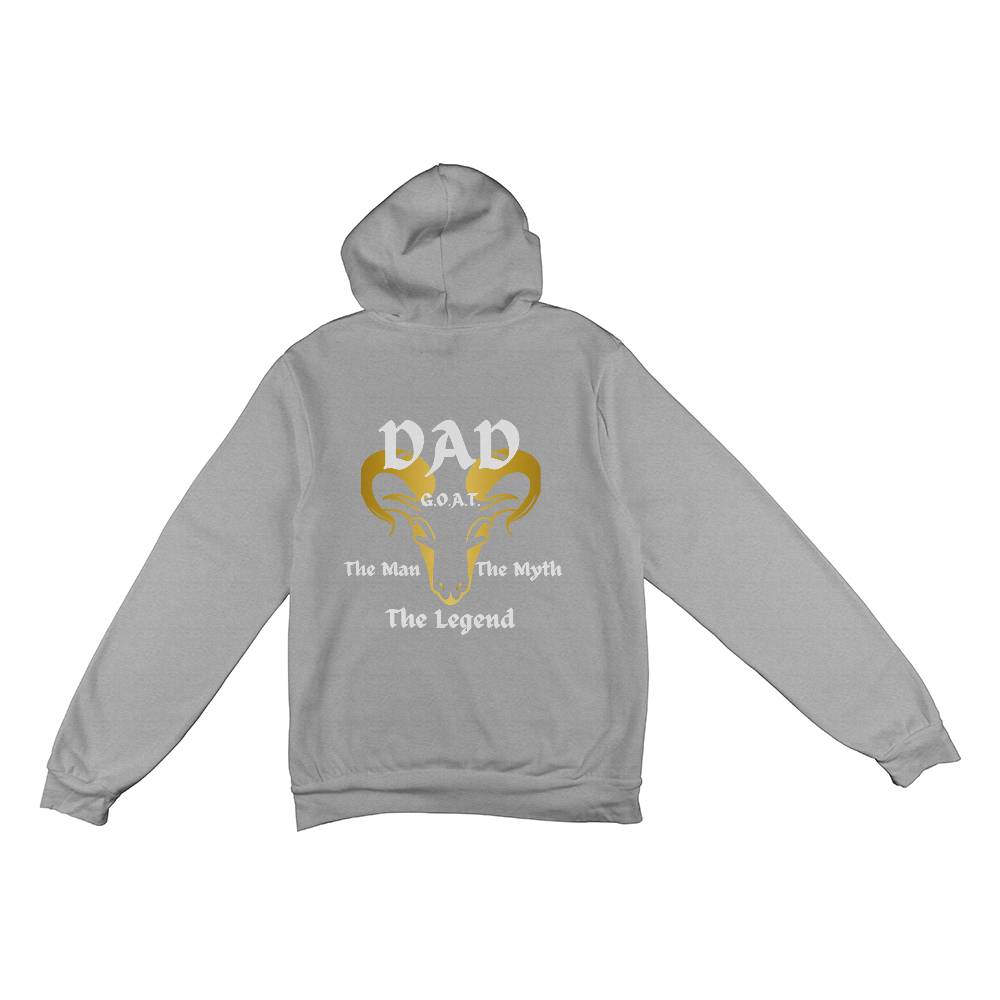 "G.O.A.T. Dad" Pull Over Fleece Hoodie